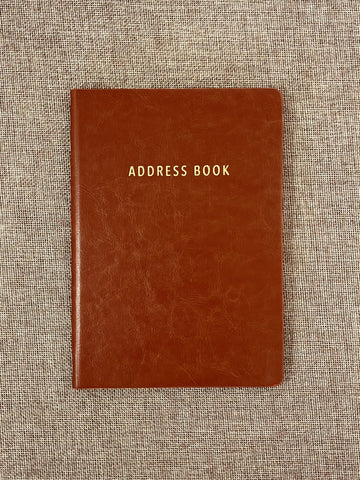 A5 Address Book - Tan