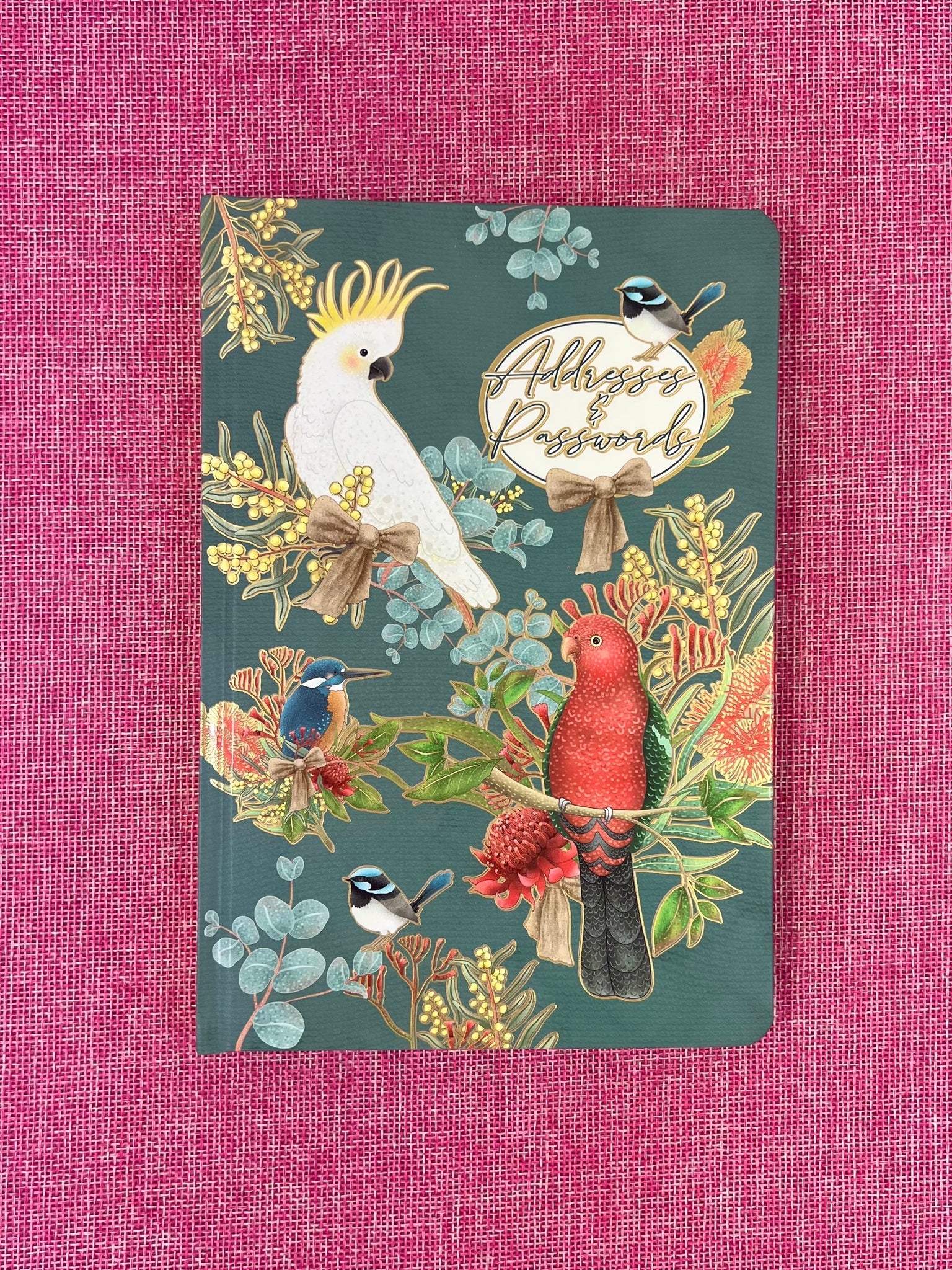 A5 Address Book Case Bound - Native Birds