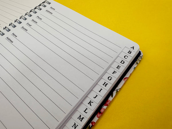 A5 Address Book - Wildflowers