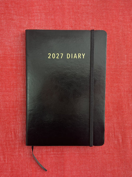 2027 Week to View - A5 Diary - Black