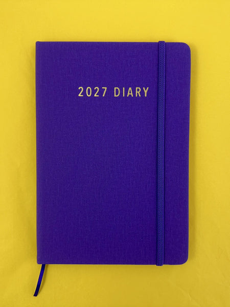 2027 Week to View - A5 Diary - Violet
