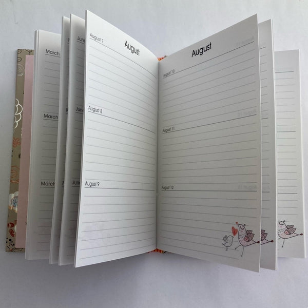 Birthday Book - Pink Birdies