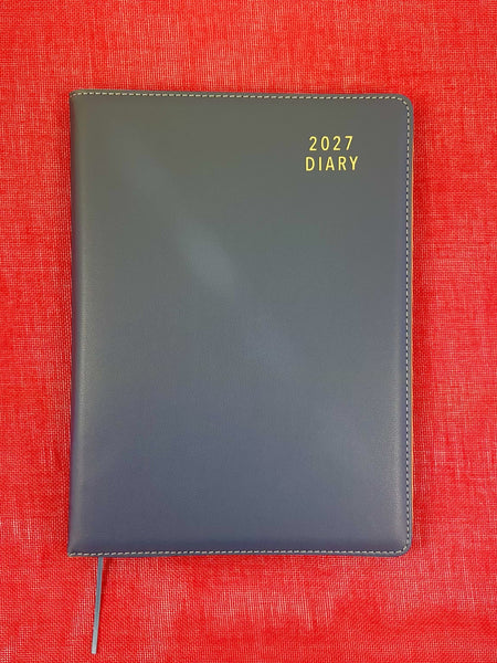 2027 Week to View - A4 Diary - Stormy Blue