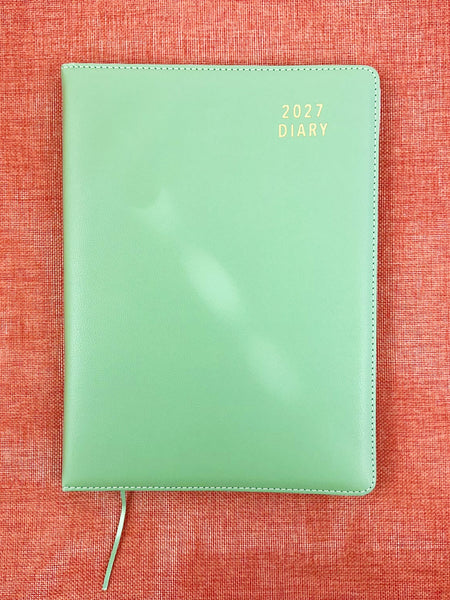 2027 Week to View - A4 Diary - Olive