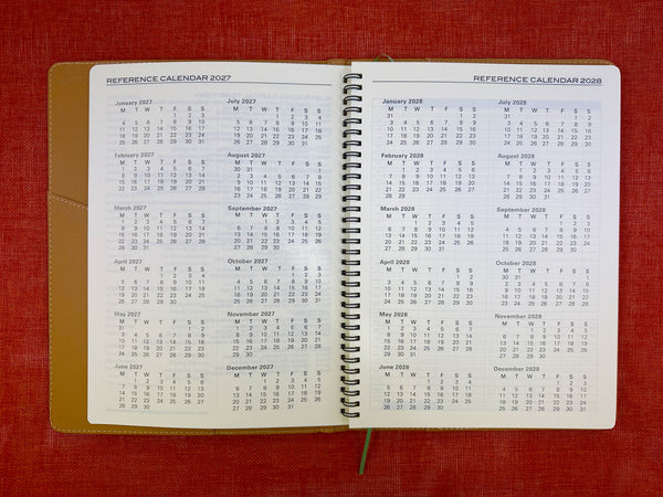 2027 Week to View - A4 Diary - Olive