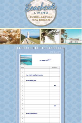 Everlasting Calendar - Beachside