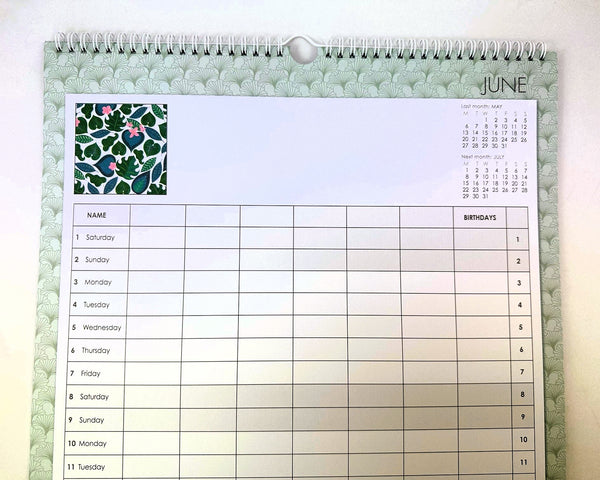 2024 Family Wall Planner - Botanical 30% OFF