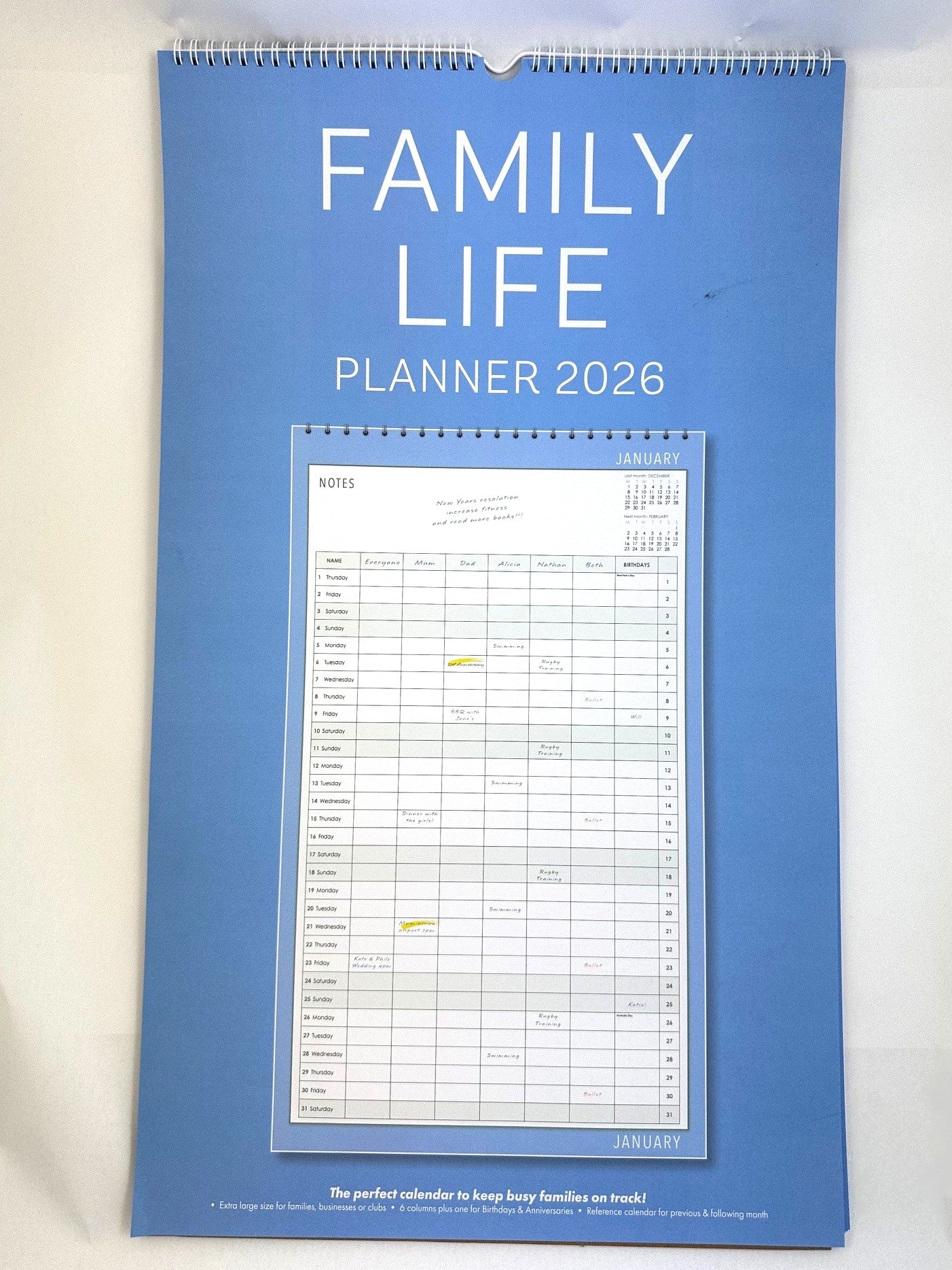 2026 Family Planner Blue 'Family Life'