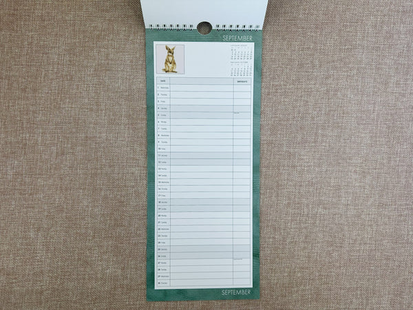 2027 Slim Calendar - Flora & Fauna
