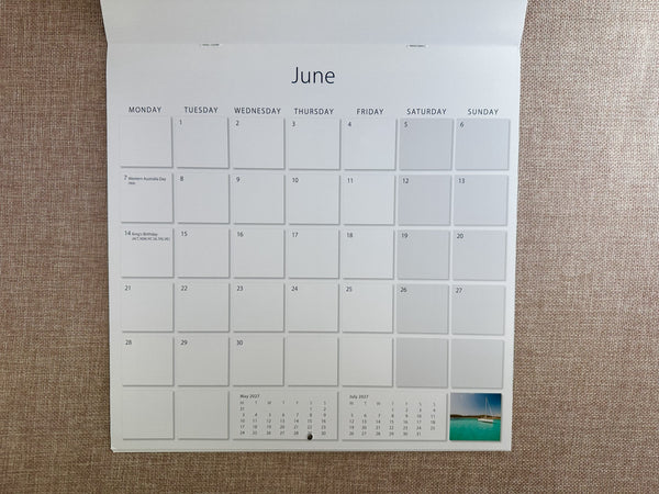 2027 Calendar - Coast
