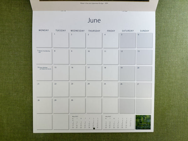 2027 Calendar - Classic Art