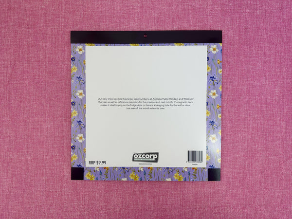 Easy View Magnetic Calendar 2027 - Spring Bloom