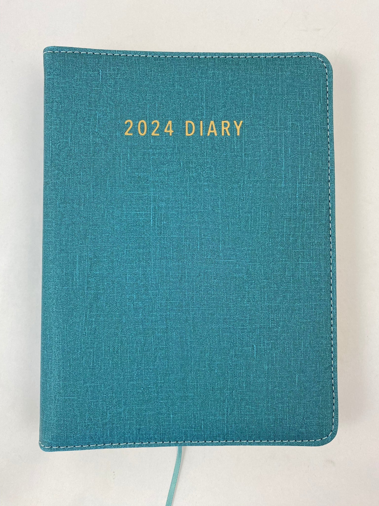 2024 A5 Spiral Diary Day to Page - Teal