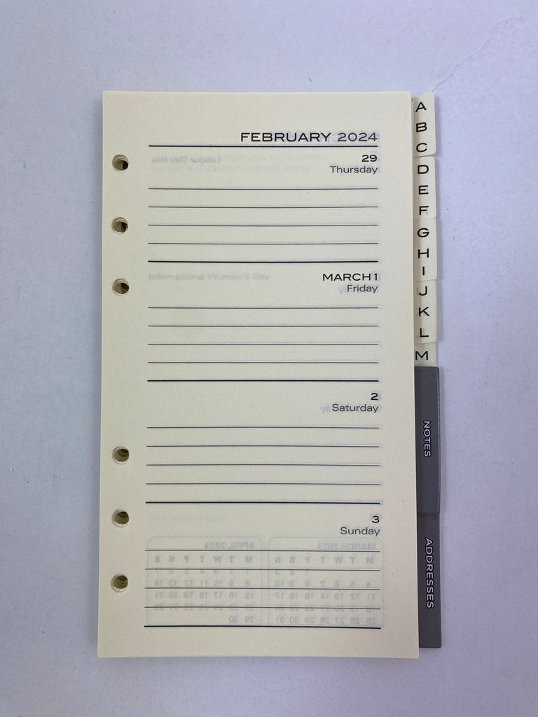 2024 Organiser Diary Refill Week to View Slim Ozcorp Cards & Stationery