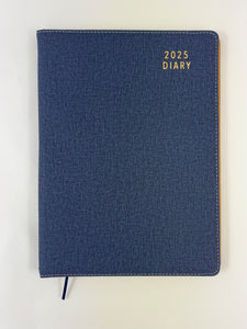 2025 A4 Diary Week to View - Oxford Blue