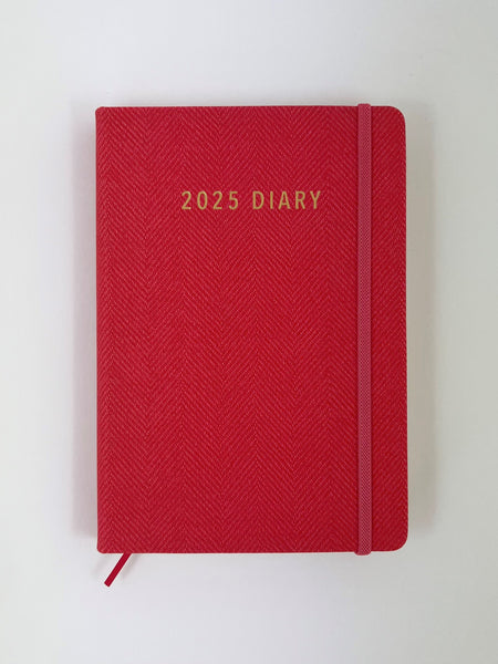 2025 A5 Diary Day to a Page - Coral