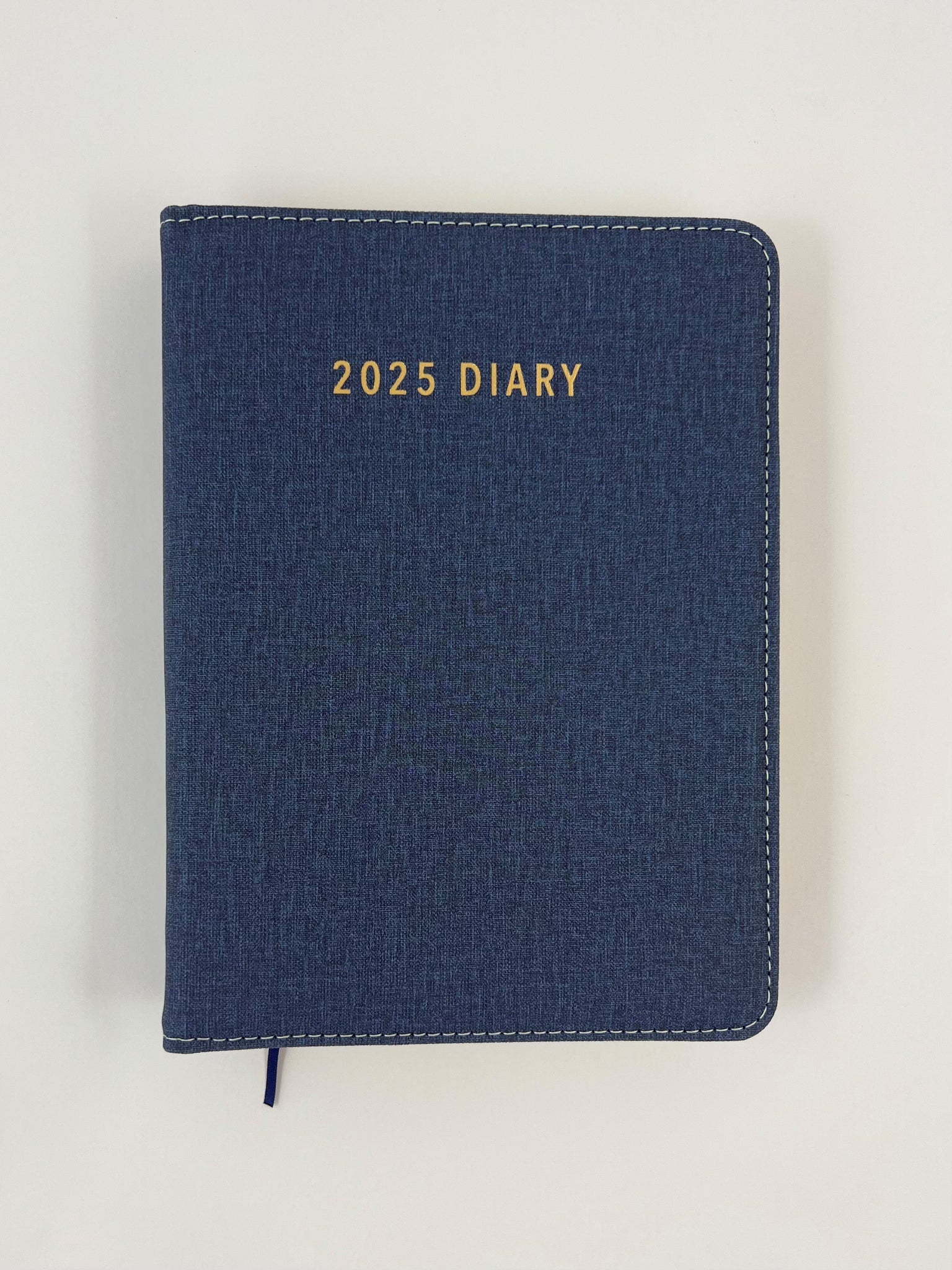 2025 A5 Spiral Diary Day to Page - Blue