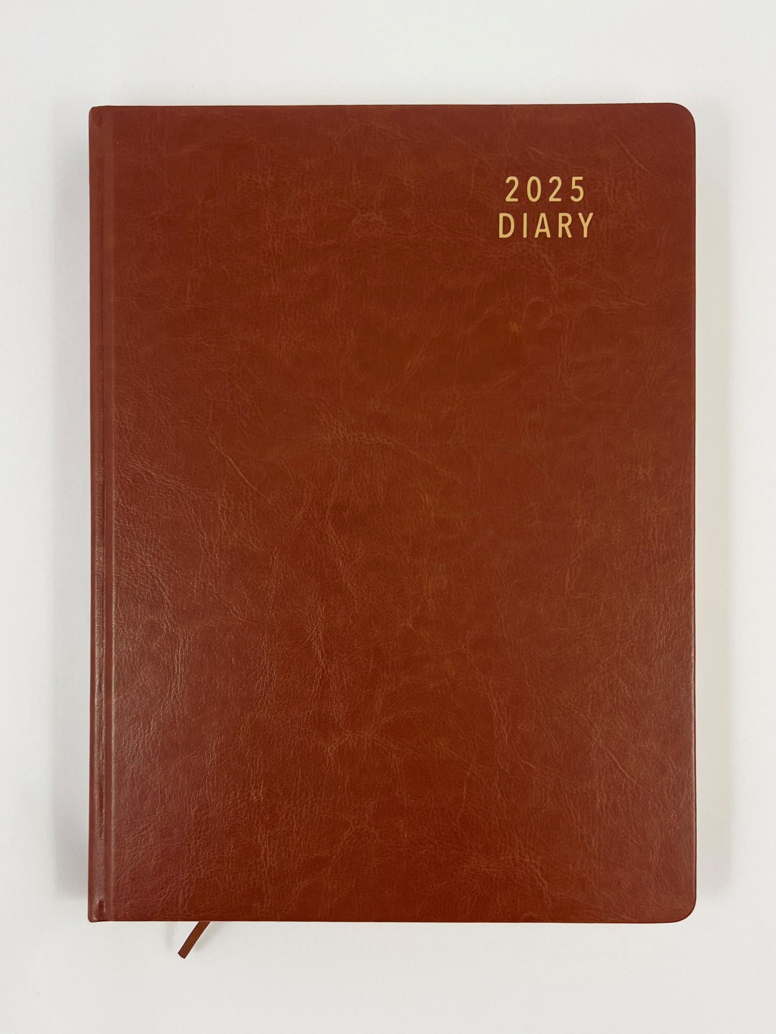 2025 A4 Diary Day to a Page - Tan