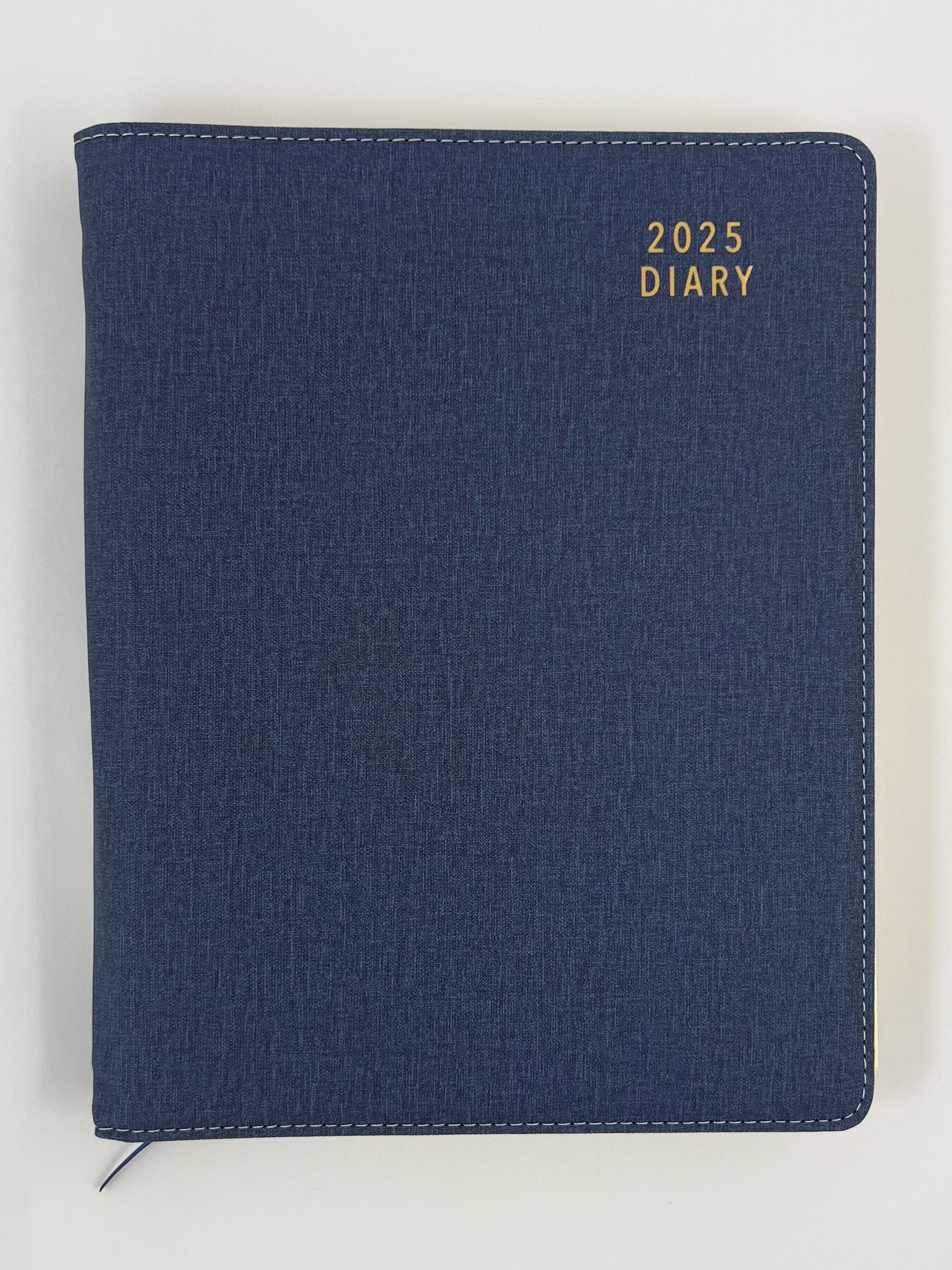 2025 A4 Diary Spiral Day to a Page - Oxford Blue