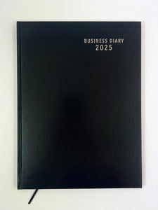 2025 'Business Basics' Diary A4 Day to a Page - Black