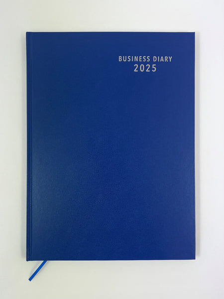 2025 'Business Basics' Diary A4 Day to a Page - Royal Blue