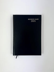 2025 'Business Basics' Diary A5 Day to a Page - Black