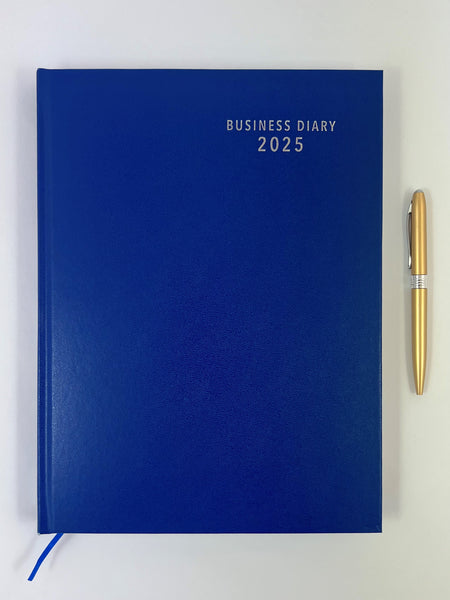 2025 'Business Basics' Diary A4 Week to View - Royal Blue