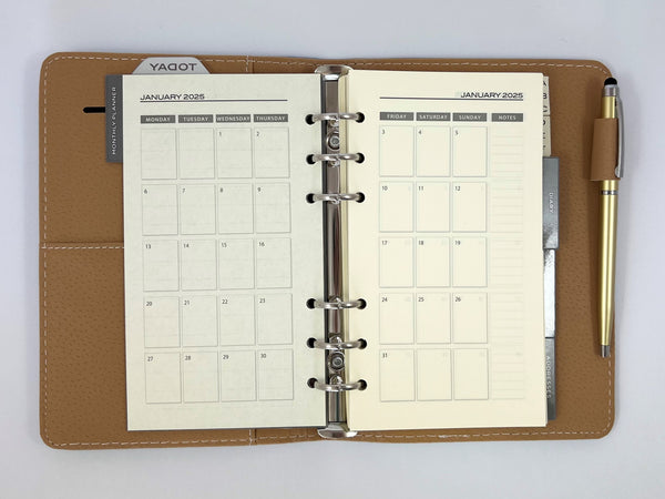 2025 Organiser Diary Slim Week to View - Blue