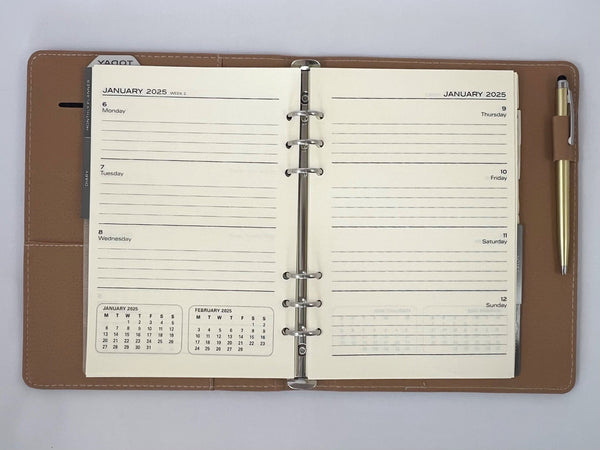 2025 Organiser Diary A5 Week to View - Oxford Blue