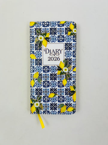 2026 Purse Diary - Week to View - Amalfi Lemon