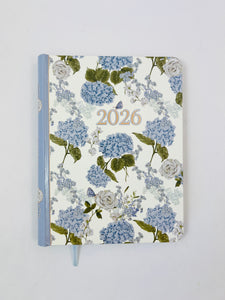 2026 A5 Fashion Diary - Week to View - Hydrangeas