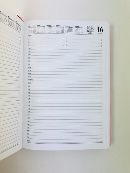 2026 A5 Fashion Diary - Day to Page - Market Flowers