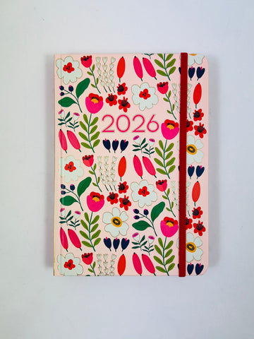 2026 A5 Fashion Diary - Day to Page - Market Flowers
