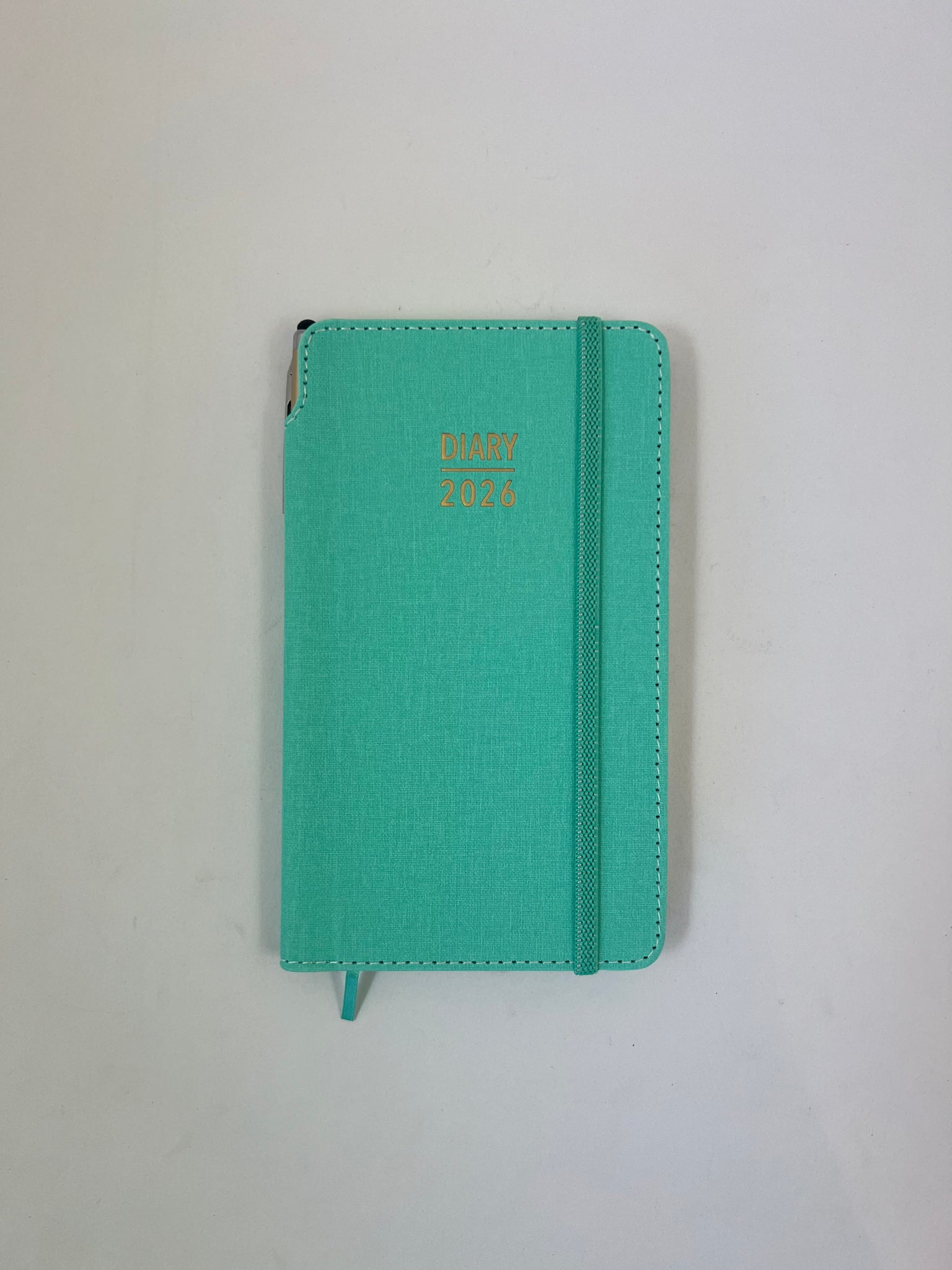 2026 Week to View - Purse Diary with Pen - Turquoise