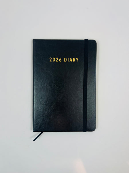 2026 Week to View - A5 Diary - Black