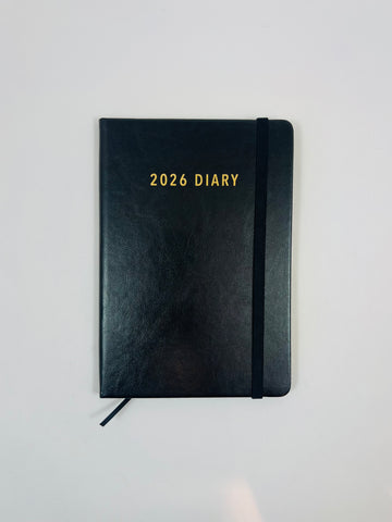 2026 Week to View - A5 Diary - Black