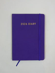 2026 Week to View - A5 Diary - Violet