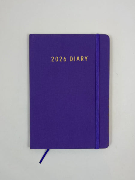 2026 Week to View - A5 Diary - Violet