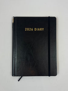 2026 Week to View - A5 Diary with Pen - Black