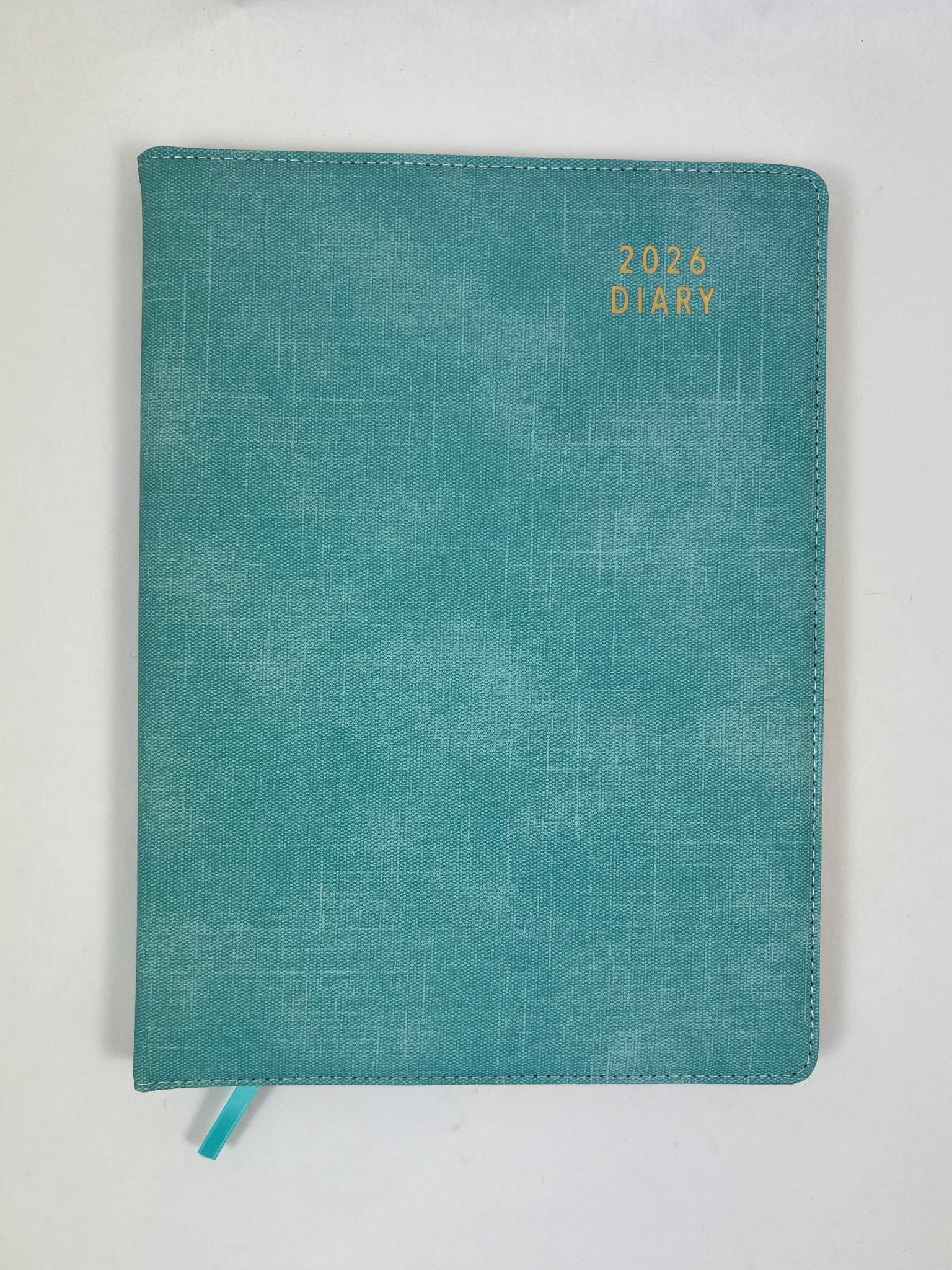 2026 Week to View - A4 Spiral Diary - Aqua