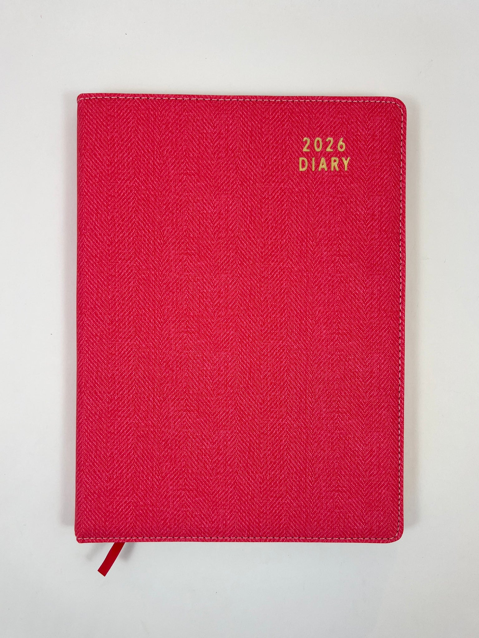 2026 Week to View - A4 Spiral Diary - Coral