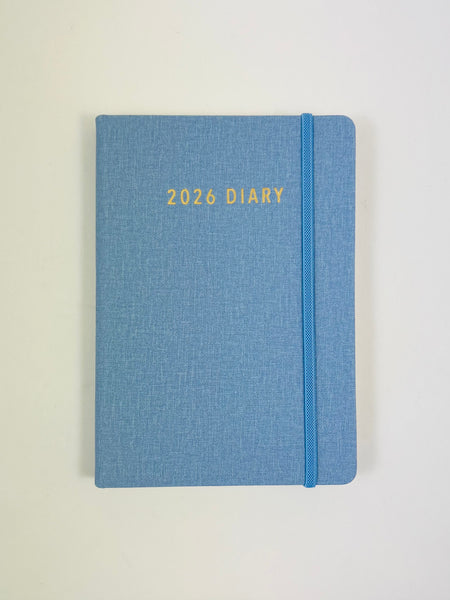 2026 Day to Page - A5 Diary - Powder Blue