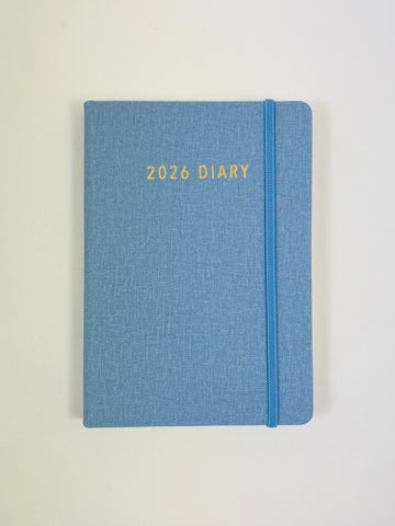 2026 Day to Page - A5 Diary - Powder Blue