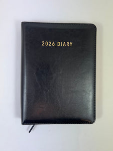 2026 Day to Page - A5 Spiral Diary - Black