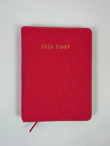 2026 Day to Page - A5 Spiral Diary - Coral