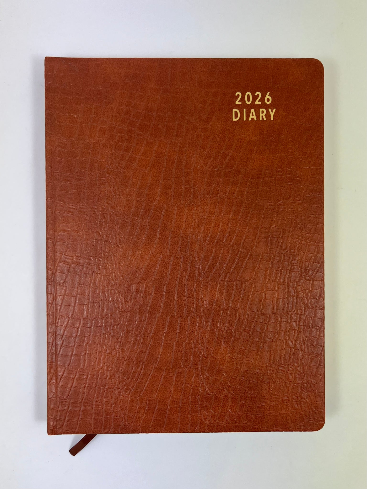 2026 Day to Page - A4 Diary - Croc Tan