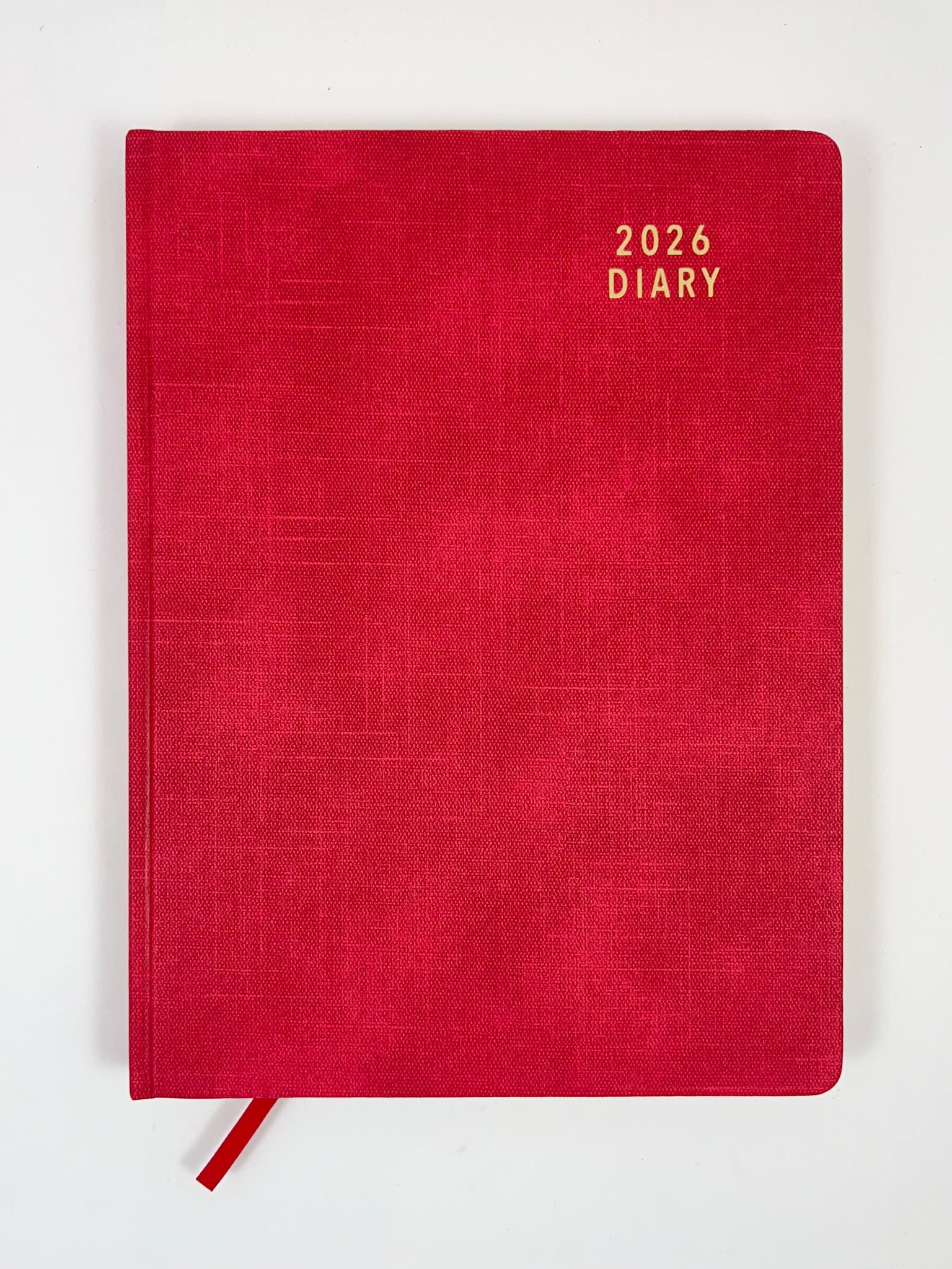 2026 Day to Page - A4 Diary - Red