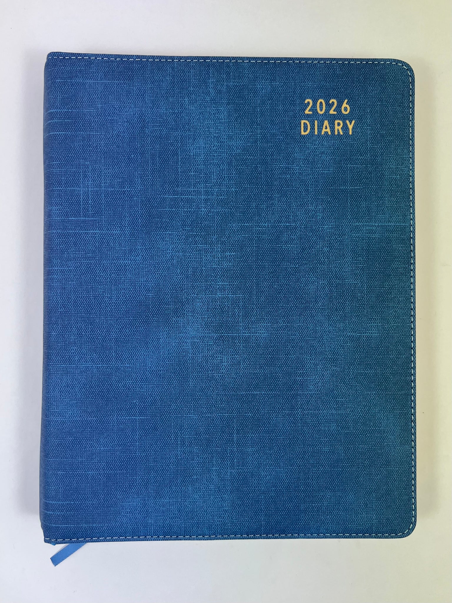2026 Day to Page - A4 Spiral Diary - Steel Blue