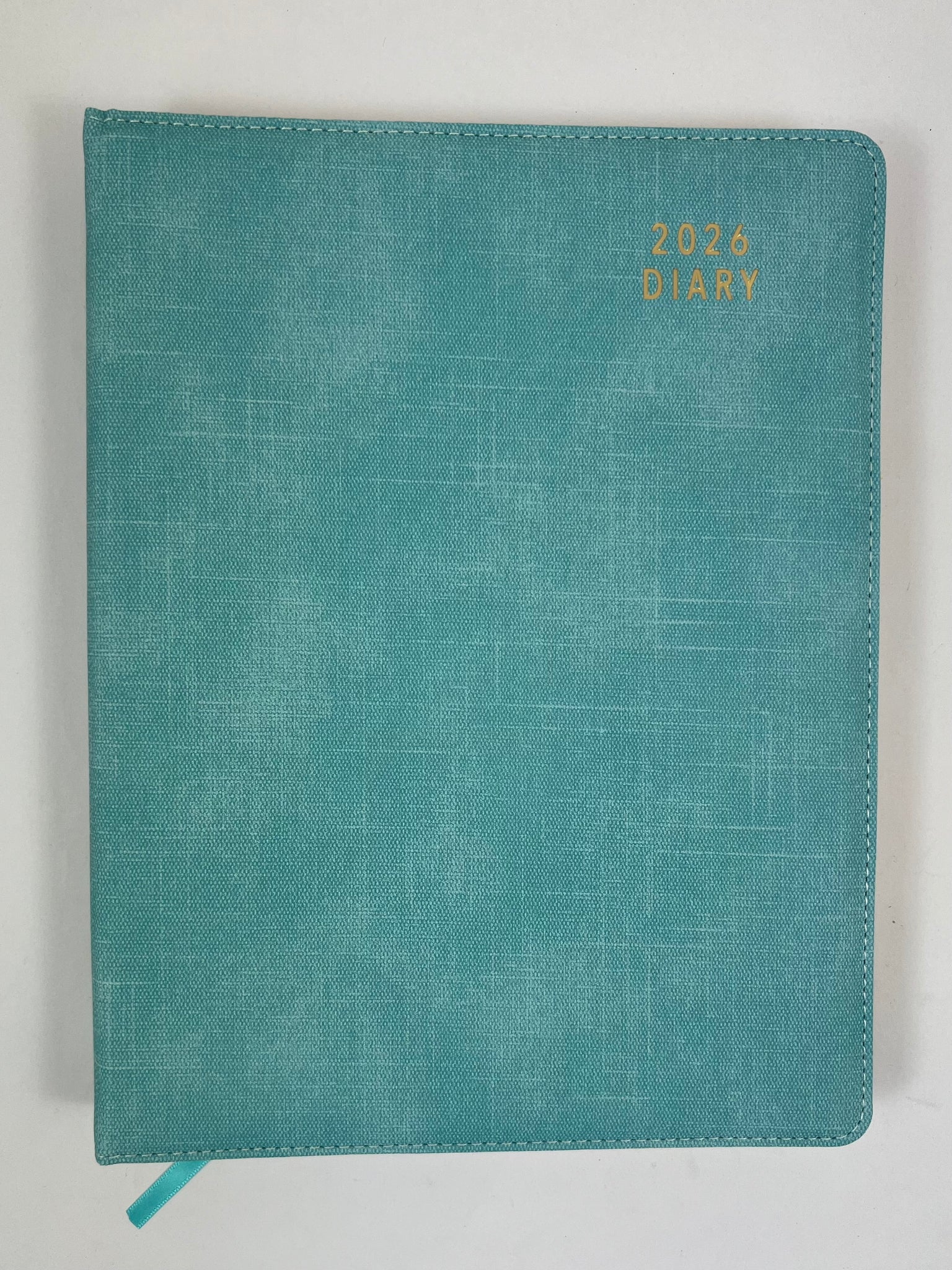 2026 Day to Page - A4 Spiral Diary - Aqua