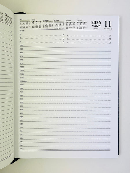 2026 'Business Basics' A4 Diary - Day to Page - Royal Blue
